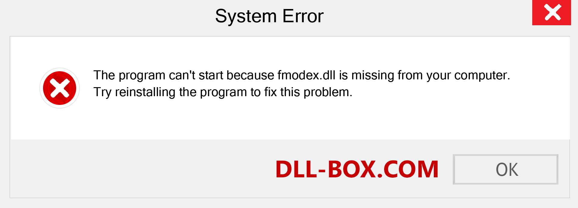  fmodex.dll file is missing?. Download for Windows 7, 8, 10 - Fix  fmodex dll Missing Error on Windows, photos, images